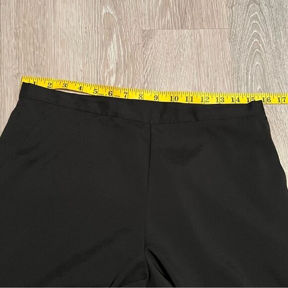 90s High Rise Pant 
Black ECI Pockets Straight Leg Dressy Beaded Lace Hem 10 - Picture 15 of 16